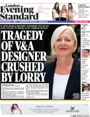 London Evening Standard (UK) Newspaper Front Page for 11 April 2015