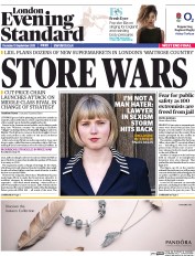 London Evening Standard (UK) Newspaper Front Page for 11 September 2015