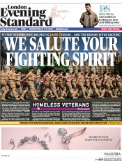 London Evening Standard (UK) Newspaper Front Page for 16 February 2015