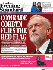 London Evening Standard (UK) Newspaper Front Page for 17 May 2017