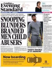 London Evening Standard Newspaper Front Page (UK) for 17 July 2015