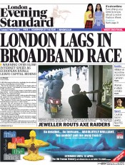London Evening Standard (UK) Newspaper Front Page for 18 February 2015
