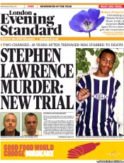 London Evening Standard (UK) Newspaper Front Page for 19 May 2011
