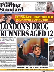 London Evening Standard (UK) Newspaper Front Page for 20 January 2017