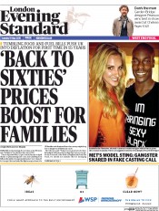 London Evening Standard (UK) Newspaper Front Page for 20 May 2015