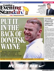 London Evening Standard (UK) Newspaper Front Page for 20 June 2012
