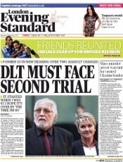 London Evening Standard Newspaper Front Page (UK) for 25 February 2014