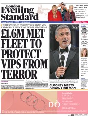 London Evening Standard (UK) Newspaper Front Page for 28 April 2017