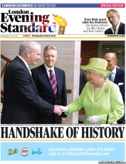 London Evening Standard (UK) Newspaper Front Page for 28 June 2012
