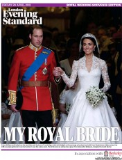 London Evening Standard (UK) Newspaper Front Page for 2 May 2011