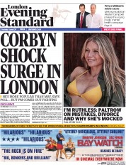 London Evening Standard (UK) Newspaper Front Page for 2 June 2017