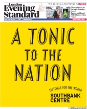 London Evening Standard (UK) Newspaper Front Page for 30 January 2017