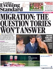 London Evening Standard (UK) Newspaper Front Page for 31 May 2017