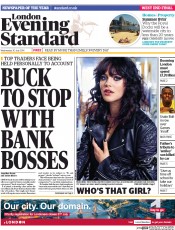 London Evening Standard (UK) Newspaper Front Page for 31 July 2014