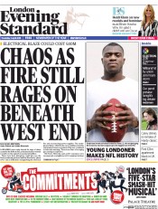 London Evening Standard Newspaper Front Page (UK) for 3 April 2015