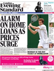 London Evening Standard (UK) Newspaper Front Page for 3 July 2015