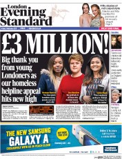 London Evening Standard (UK) Newspaper Front Page for 4 February 2017