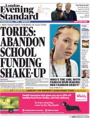 London Evening Standard (UK) Newspaper Front Page for 4 May 2017