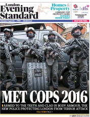 London Evening Standard (UK) Newspaper Front Page for 4 August 2016