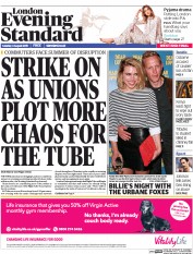 London Evening Standard (UK) Newspaper Front Page for 5 August 2015