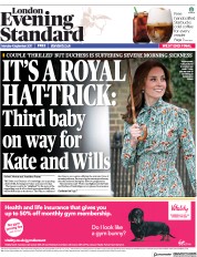 London Evening Standard (UK) Newspaper Front Page for 5 September 2017