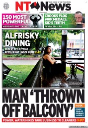 NT News (Australia) Newspaper Front Page for 13 December 2012