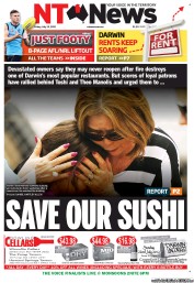 NT News (Australia) Newspaper Front Page for 13 July 2012