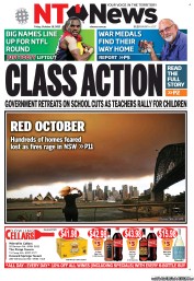 NT News (Australia) Newspaper Front Page for 18 October 2013