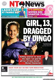 NT News (Australia) Newspaper Front Page for 18 July 2012