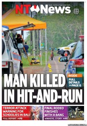 NT News (Australia) Newspaper Front Page for 19 November 2012