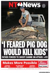 NT News (Australia) Newspaper Front Page for 19 February 2013