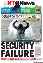 NT News (Australia) Newspaper Front Page for 1 December 2012