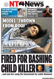 NT News (Australia) Newspaper Front Page for 1 August 2012
