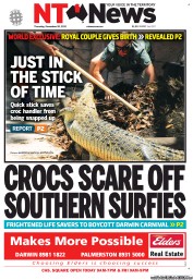 NT News (Australia) Newspaper Front Page for 20 December 2012