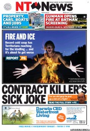 NT News (Australia) Newspaper Front Page for 21 July 2012