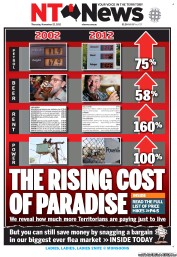 NT News (Australia) Newspaper Front Page for 22 November 2012