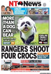 NT News (Australia) Newspaper Front Page for 22 February 2013