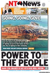 NT News (Australia) Newspaper Front Page for 24 November 2012