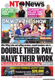 NT News (Australia) Newspaper Front Page for 25 July 2012