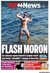NT News (Australia) Newspaper Front Page for 26 November 2012