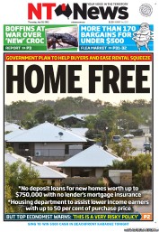 NT News (Australia) Newspaper Front Page for 26 July 2012