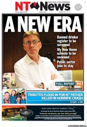 NT News (Australia) Newspaper Front Page for 27 August 2012