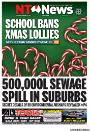 NT News (Australia) Newspaper Front Page for 29 November 2012