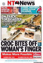 NT News (Australia) Newspaper Front Page for 30 October 2012