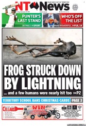 NT News (Australia) Newspaper Front Page for 30 November 2012