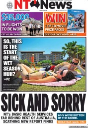 NT News (Australia) Newspaper Front Page for 30 September 2013
