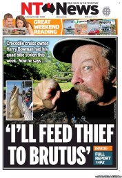 NT News (Australia) Newspaper Front Page for 3 November 2012