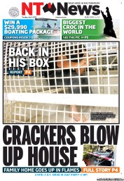 NT News (Australia) Newspaper Front Page for 3 July 2012