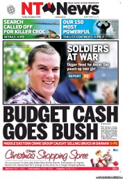 NT News (Australia) Newspaper Front Page for 4 December 2012