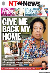 NT News (Australia) Newspaper Front Page for 4 January 2013